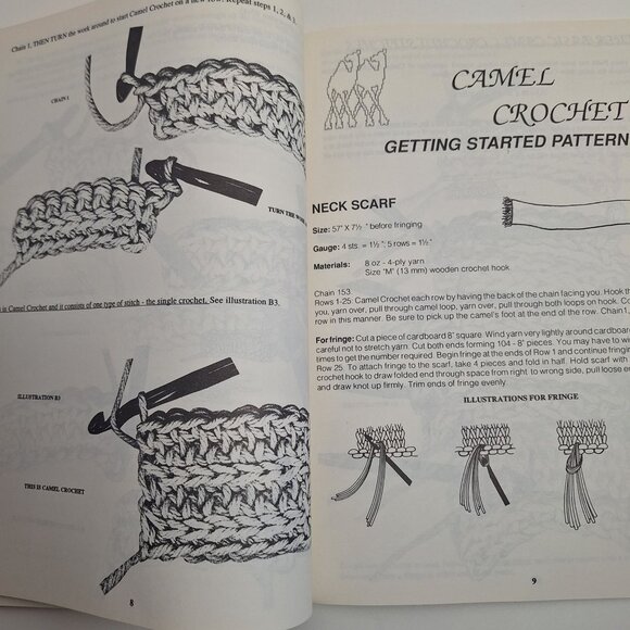 Camel Crochet Instruction & Pattern Afghan 1 2 302 304 Babies 303 Lot - Picture 8 of 8